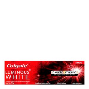 CREME DENTAL COLGATE LUMINOUS WHITE CARVAO ATIVADO 70G