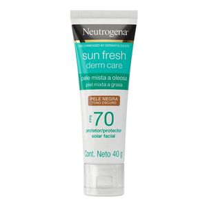 NEUTROGENA SUN FRESH DERM CARE PELE NEGRA FPS70 40G