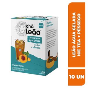 CHA LEAO PESSEGO 10SACHES