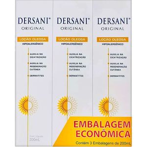 DERSANI LOÇAO OLEOSA 200ML 3UN