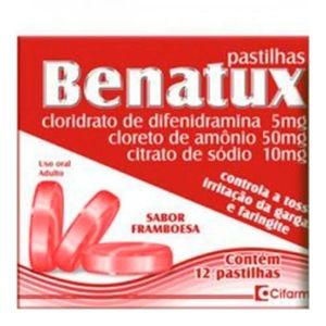 BENATUX PASTILHA DE FRAMBOESA 12UN