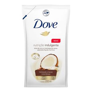 DOVE SABONETE LIQUIDO NUTRIÇAO INDULGENTE REFIL 200ML