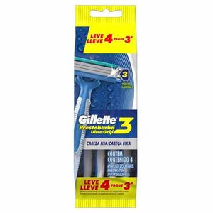 APARELHO PRESTOBARBA ULTRAGRIP CABEÇA FIXA MASCULINO LEVE 4