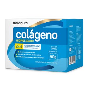 COLAGENO MAXINUTRI HIDROLISADO SABOR ORIGINAL 2EM1 30SACHES