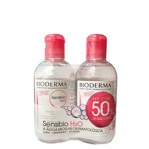 BIODERMA KIT SENSIBIO H20 SOLUÇAO MICELAR  250+250ML