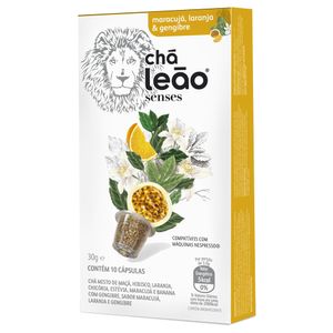 CHA LEAO SENSES MARACUJA LARANJA GENGIBRE 10CAP