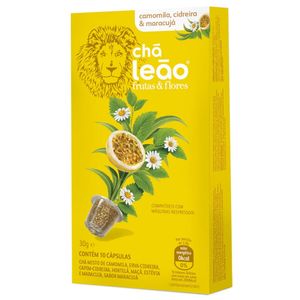 CHA LEAO CAMOMILA CIDREIRA MARACUJA 10CAP