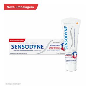 CREME DENTAL SENSODYNE SENS E GENGIVAS WHITENING 100G