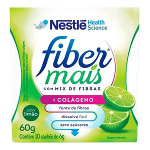 FIBER MAIS COM COLAGENO SABOR LIMAO 10SACHES 6G