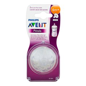 BICO PARA MAMADEIRA PHILIPS AVENT PETALA 6M+ 2UN
