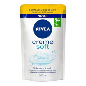 NIVEA SABONETE LIQUIDO CREME SOFT REFIL 200ML