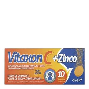 VITAXON ZINCO 1G LARANJA 10CPR EFERVESCENTES