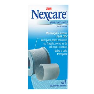NEXCARE FITA DE SILICONE PELES SENSIVEIS 25,4MMX3,6M
