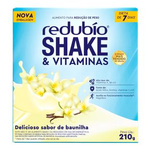 REDUBIO SHAKE SABOR BAUNILHA 210G