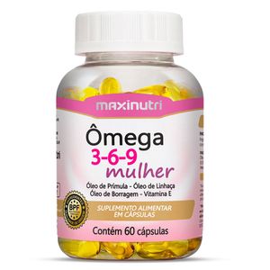 OMEGA 3-6-9 MULHER MAXINUTRI 60CAP