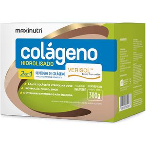 COLAGENO HIDROLISADO VERISOL MAXINUTRI SABOR UVA 30SACHES 10