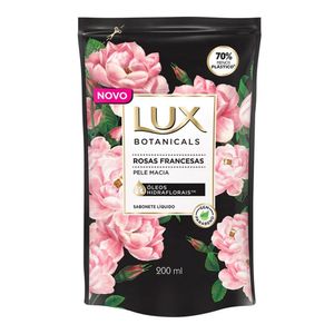 SABONETE LIQUIDO LUX BOTANICALS ROSAS FRANCESAS REFIL 200ML