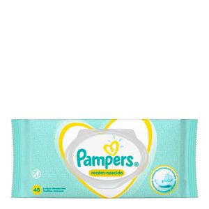 LENÇO UMEDECIDO PAMPERS RECEM NASCIDO 48UN