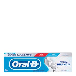 CREME DENTAL ORAL B EXTRA BRANCO 70G