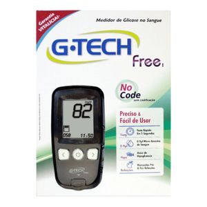GTECH FREE KIT CONTENDO MONITOR DE GLICEMIA 10TIRAS 10LANCET