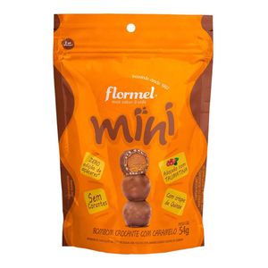 MINI BOMBOM FLORMEL CROCANTE COM CARAMELO ZERO AÇUCAR 70G