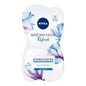 NIVEA MASCARA FACIAL REFRESH PELE MISTA 7,5G 2UN
