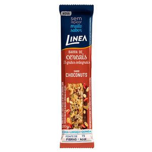 BARRA DE CEREAIS LINEA NUTS COM CHOCOLATE 20G