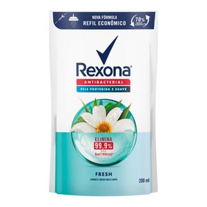 SABONETE LIQUIDO REXONA ANTIBACTERIAL FRESH REFIL 200ML