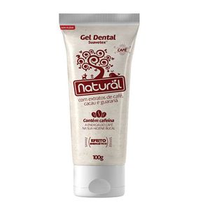 GEL DENTAL NATURAL EXTRATO DE CAFE CACAU E GUARANA 100G