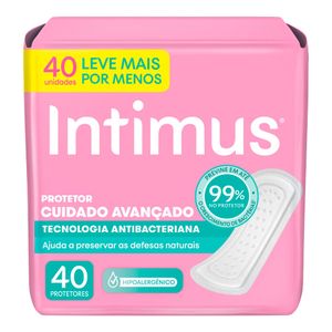 PROTETOR DIARIO INTIMUS DAYS ANTIBACTERIANO SEM ABAS 40UN