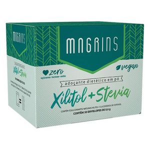 ADOÇANTE MAGRINS XILITOL MAIS STEVIA 50ENVELOPES 0,6G
