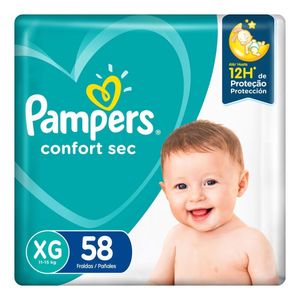 FRALDA PAMPERS CONFORT SEC XG 58UN