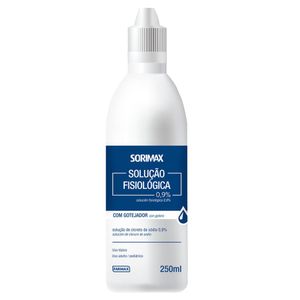 SOLUÇAO FISIOLOGICA 0,9% SORIMAX 250ML