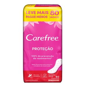 PROTETOR DIARIO CAREFREE ORIGINAL COM PERFUME LEVE80 PAGUE60