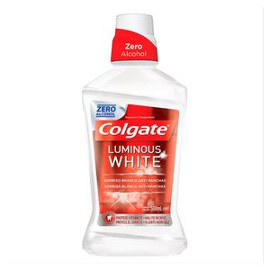 ENXAGUATORIO BUCAL COLGATE LUMINOUS WHITE ZERO ALCOOL 500ML