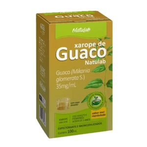 XAROPE DE GUACO 117,6MG/ML NATULAB SEM AÇUCAR 100ML