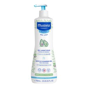 MUSTELA DERMO LAVANTE GEL ESPUMA CORPO E CABELO 750ML PUMP