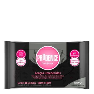LENÇO UMEDECIDO PRUDENCE INTIMA 16UN