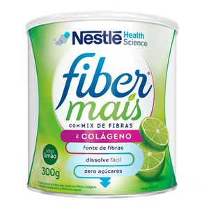 FIBER MAIS COM COLAGENO SABOR LIMAO 300G