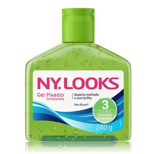 GEL FIXADOR NY LOOKS FIXAÇAO EXTRA FORTE VERDE 240G