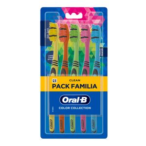 ESCOVA DENTAL ORAL B COLOR COLLECTION PACK FAMILIA 40 MACIA
