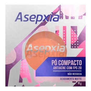 ASEPXIA MAQUIAGEM ANTIACNE PO COMPACTO FACIAL BEGE MEDIO FPS