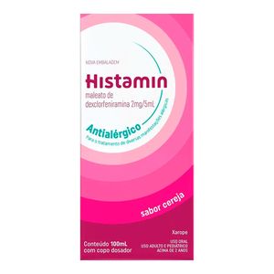 HISTAMIN 2MG/5ML SOLUÇAO ORAL SABOR CEREJA 100ML