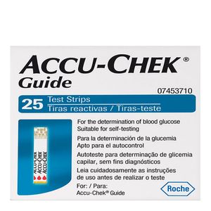 ACCU CHEK GUIDE 25TIRAS