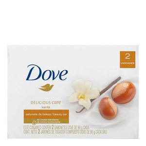 DOVE SABONETE KARITE BAUNILHA 90G 2UN