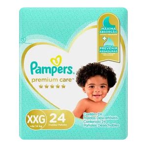 FRALDA PAMPERS PREMIUM CARE XXG 24UN