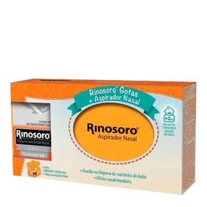 RINOSORO 0,9% GOTAS 30ML MAIS ASPIRADOR NASAL