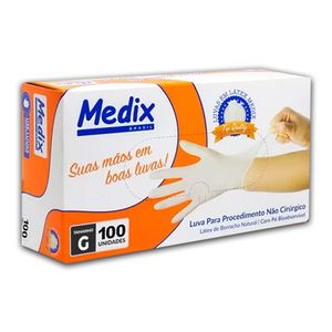 LUVA DE PROCEDIMENTO MEDIX GRANDE 100UN