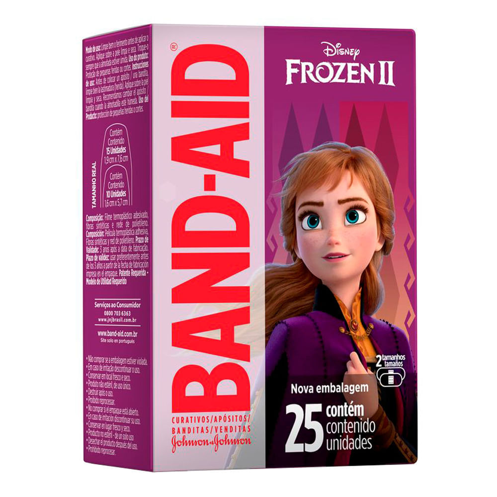 Curativo Band Aid Frozen 25UN - CAASP Shop