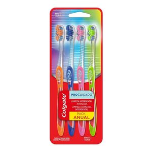 ESCOVA DENTAL COLGATE PRO CUIDADO MACIA 4UN